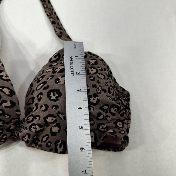 Shade And Shore Womens Sz 34D Swim Top Underwire Lightly Lined Animal Print NWOT - Picture 10 of 11